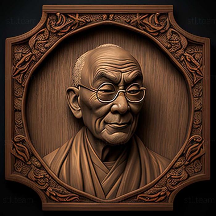 3D model Dalai Lama Tibetan (STL)